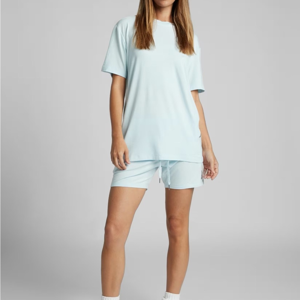 Comfrt powder Blue T-Shirt and Shorts Set